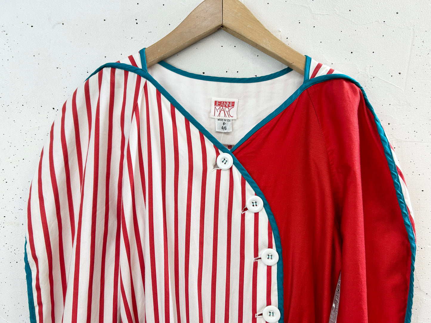 '80s Vintage Dress 〜JEANNE MARC〜 [H33607]