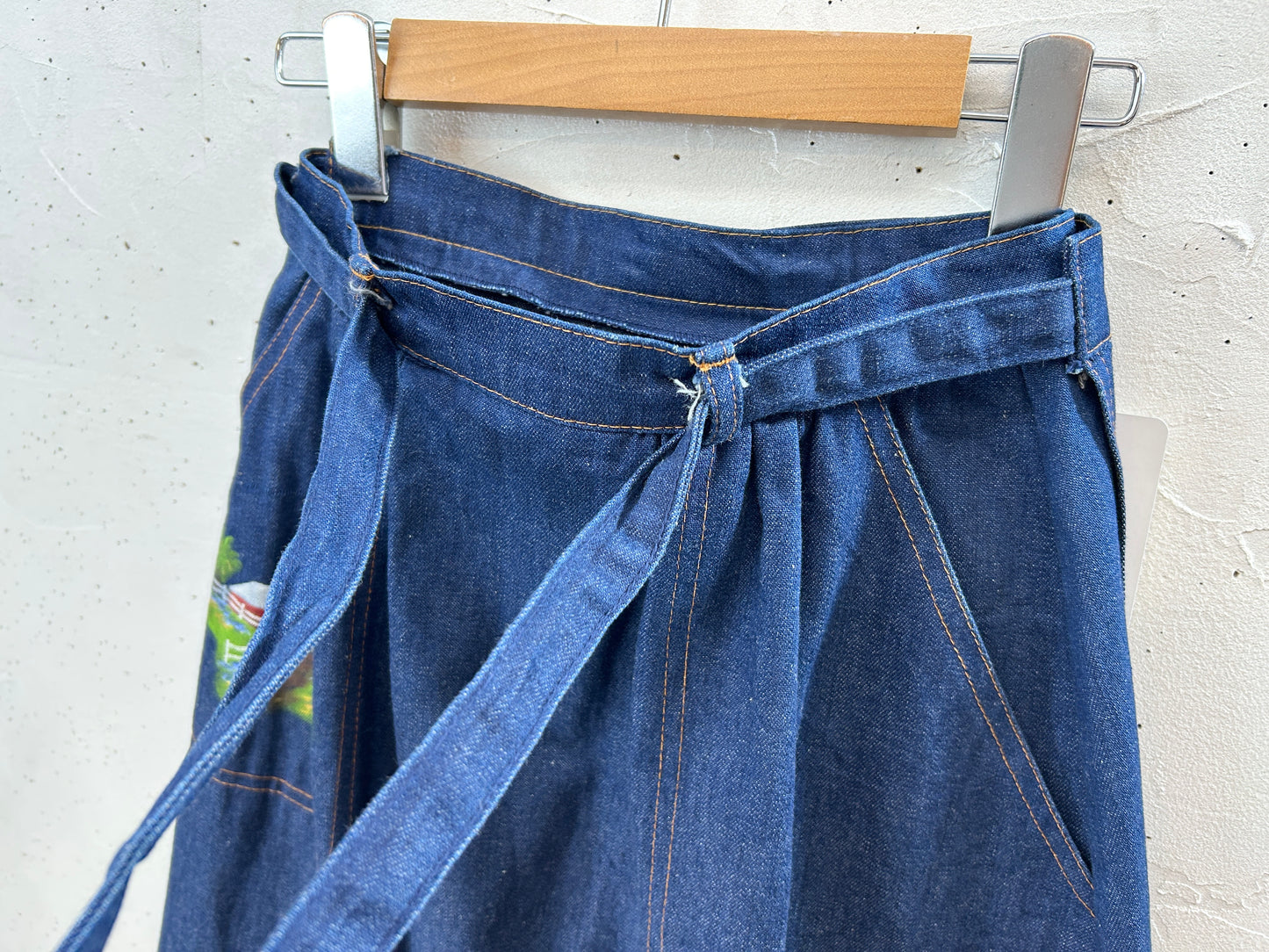 Vintage Wrap Skirt '70s Paint [H30811]