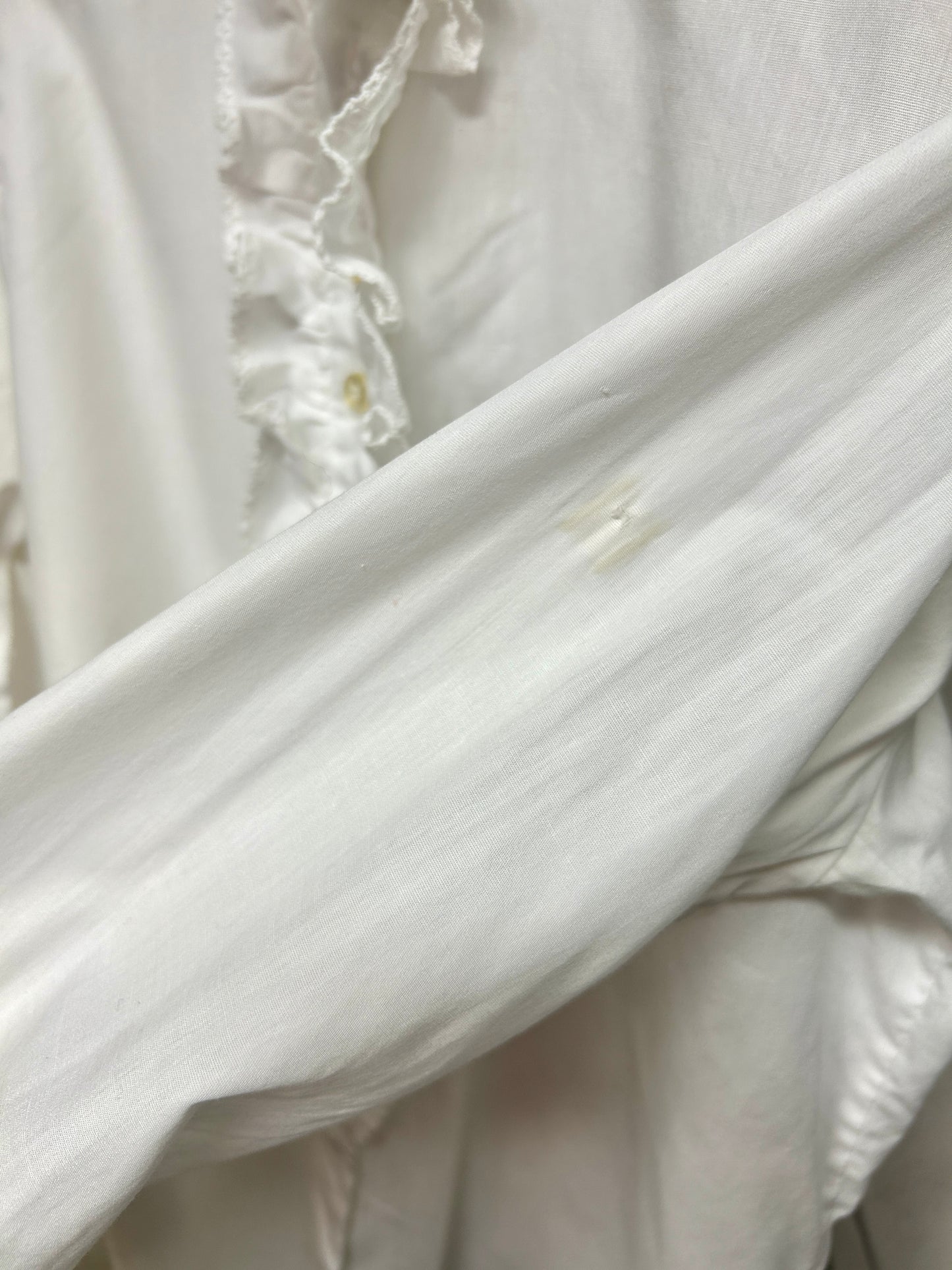 Vintage White Blouse  MADE IN USA[K30845]