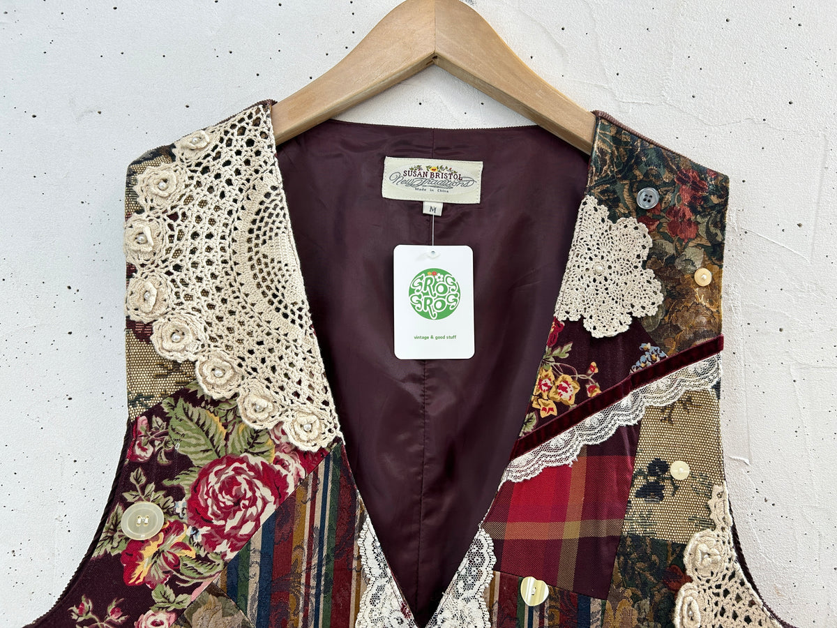 Vintage Gobelin Vest 〜Susan Bristol〜 [J34333]