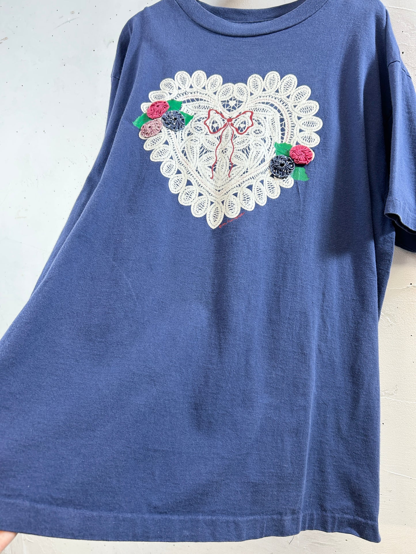 Vintage T SHIRT Yo Yo quilt [H30800]