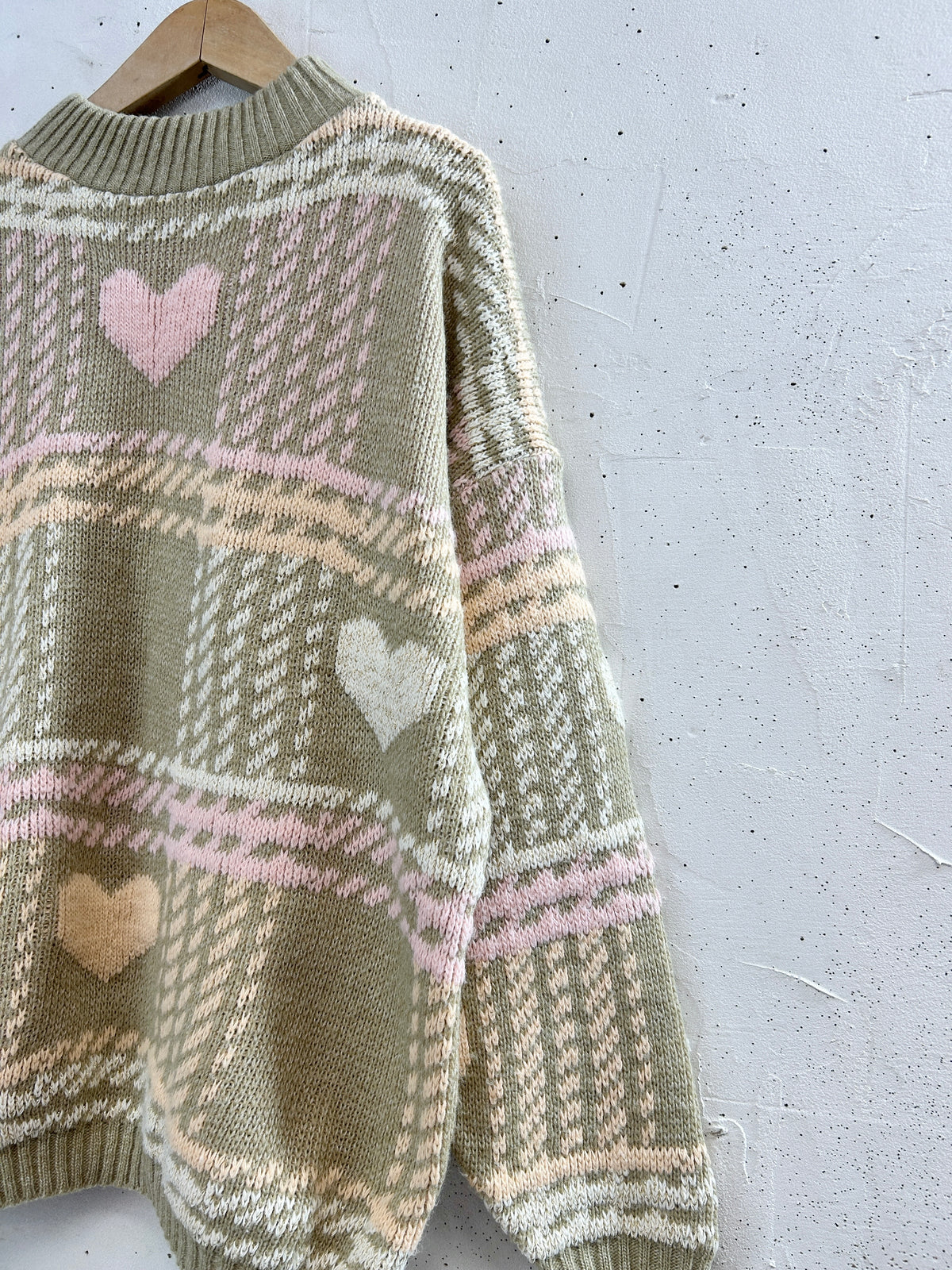 '80s Vintage Fancy Knit Sweater MADE IN USA [I33908]
