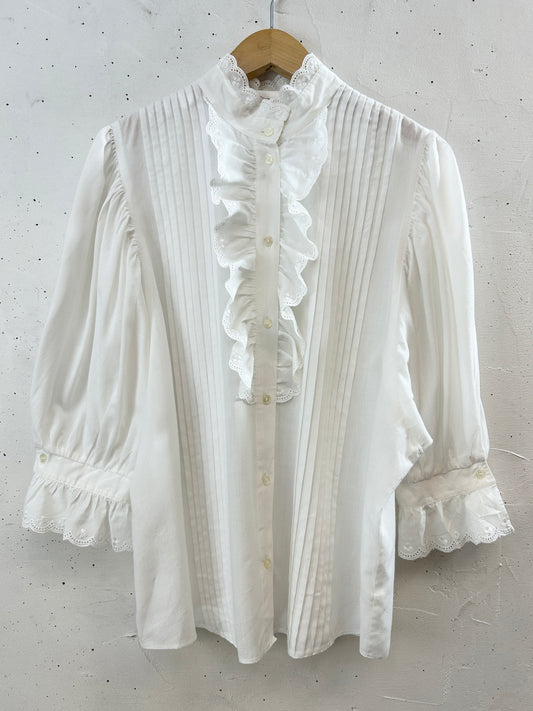 Vintage White Blouse [H30786]