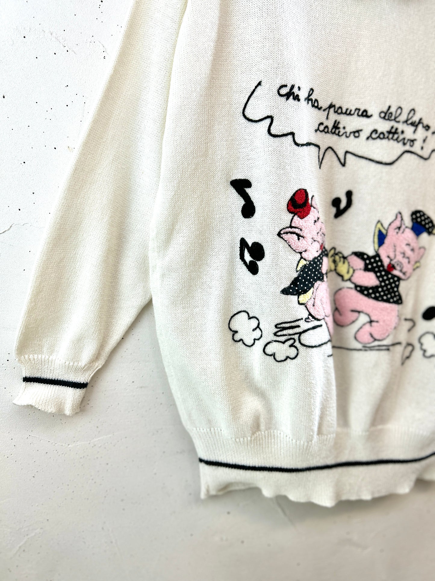 Vintage Knit Sweater 〜MADE IN ITALY〜 [J30476]