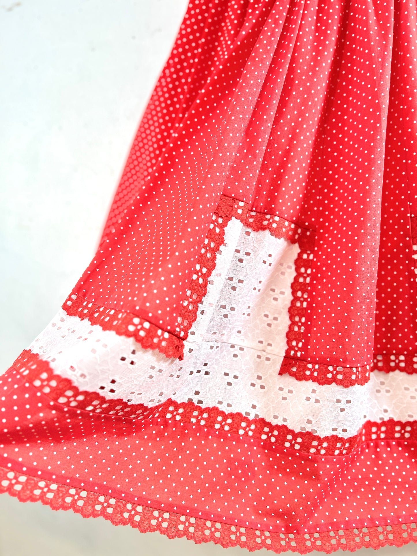 ’70s Patchwork Skirt 〜carefree fashions〜 [H30865]