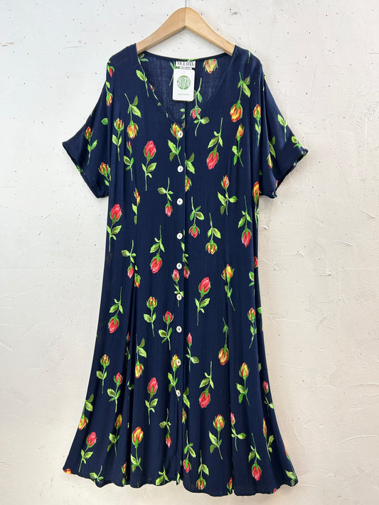 Vintage Flower Dress [H30803]
