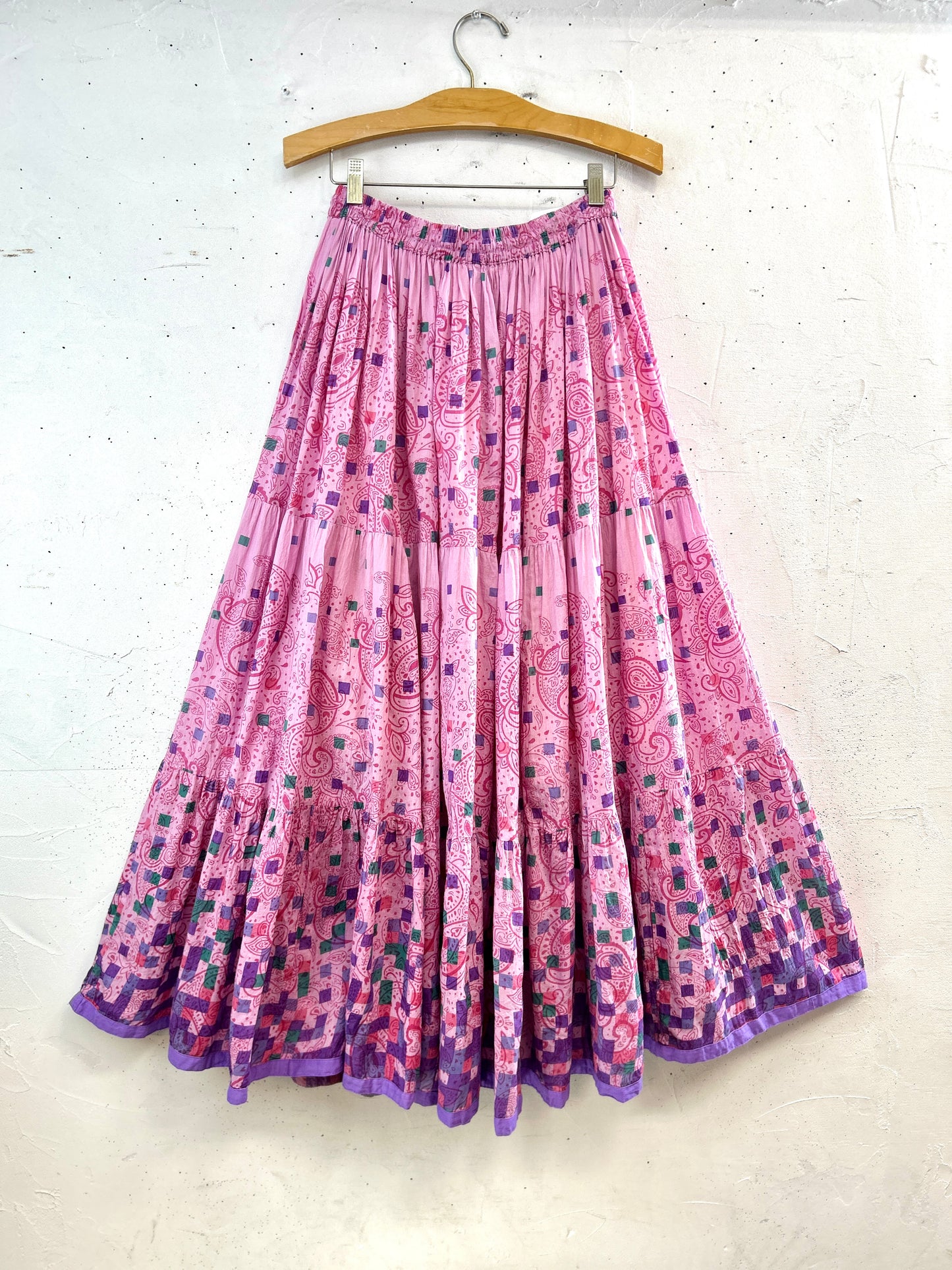 Vintage Tiered Skirt  MADE IN INDIA [B31678]