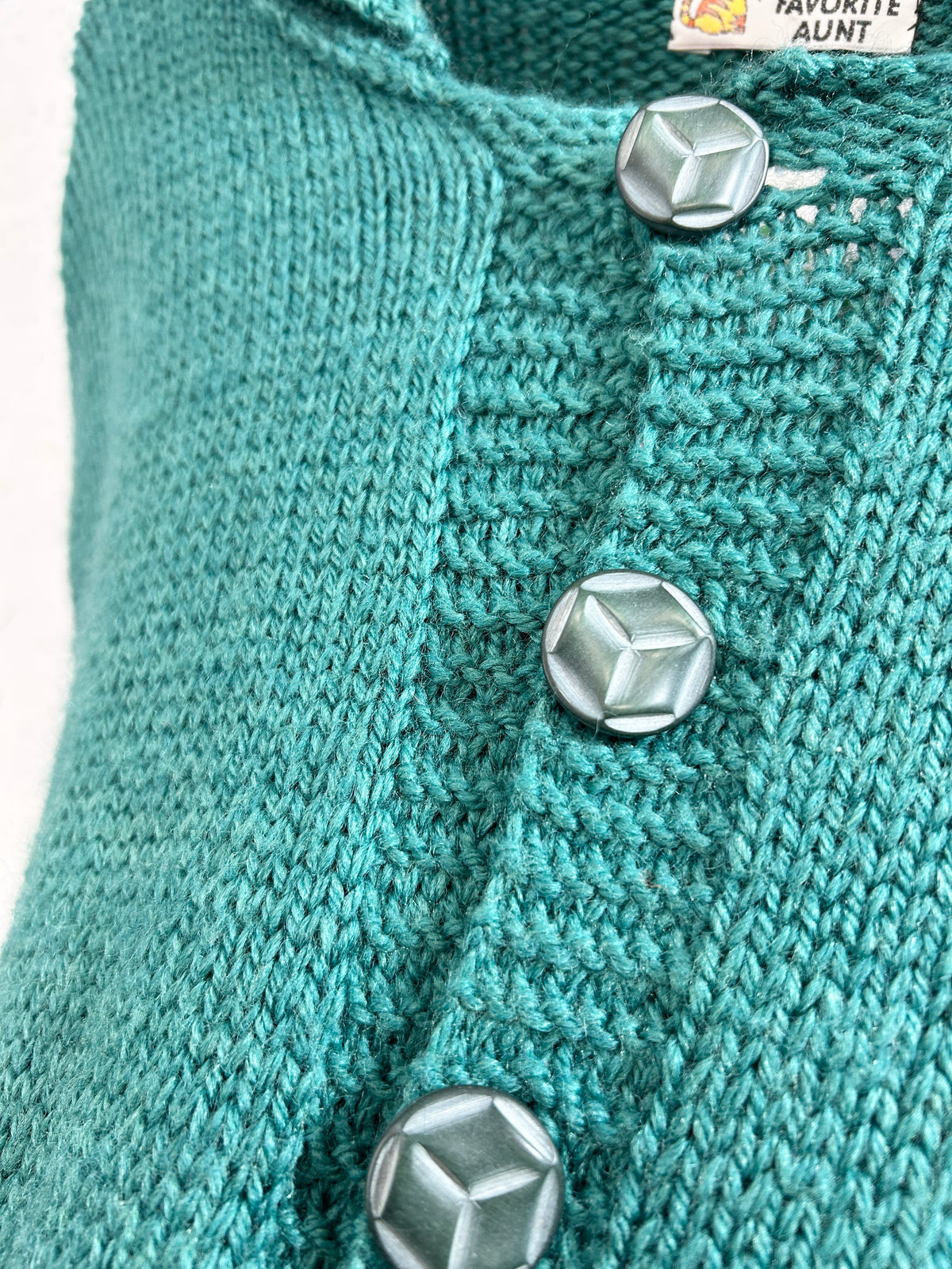 Vintage Hand Knit Cardigan  [J34206]
