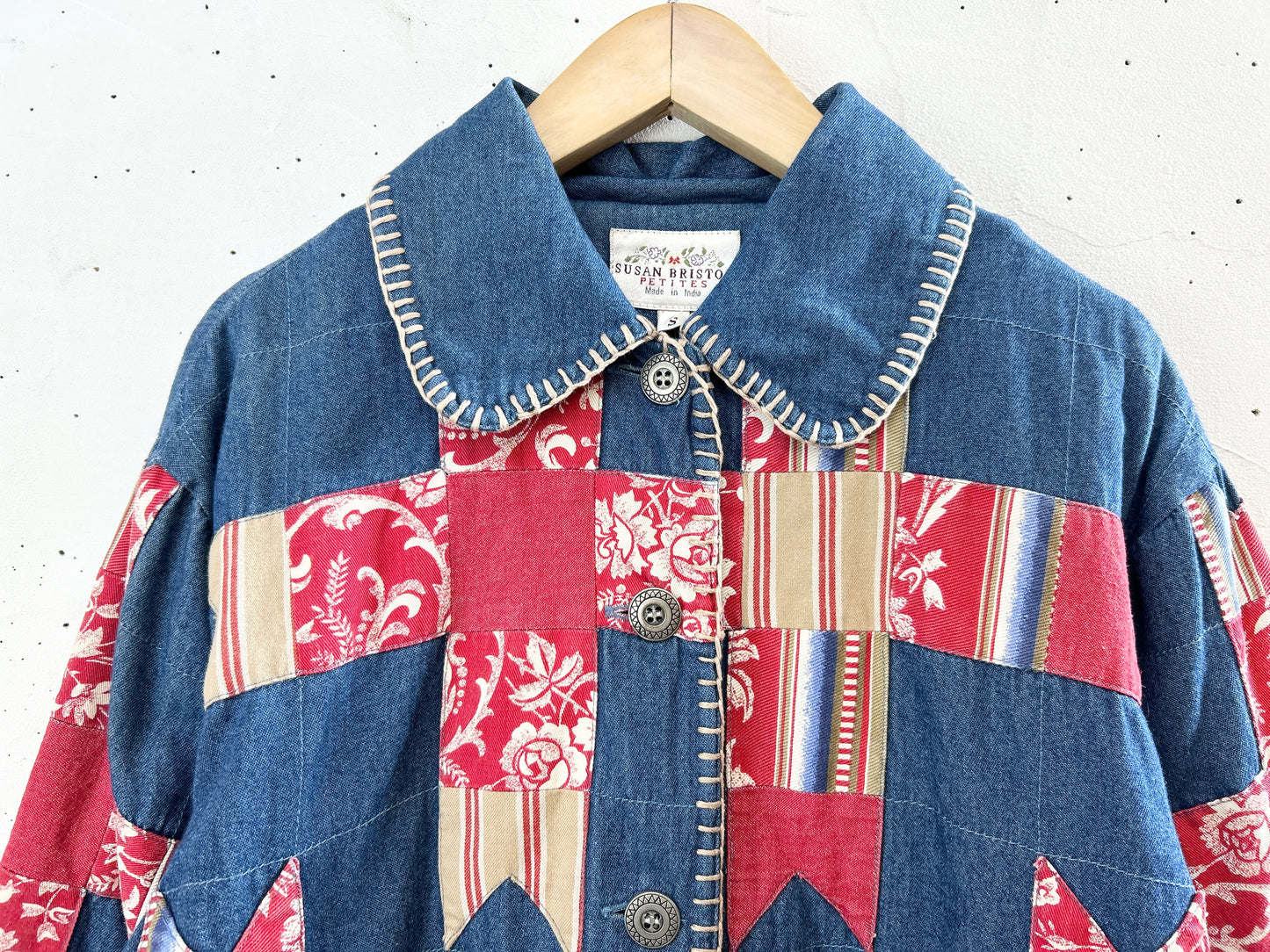 Vintage Denim Patch Jacket 〜Susan Bristol〜 [I30233]