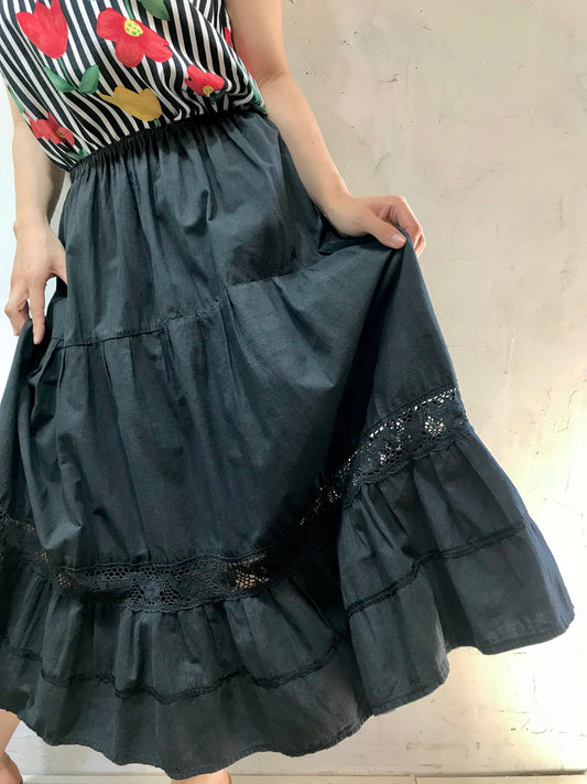 Vintage Tiered Skirt [H24710]