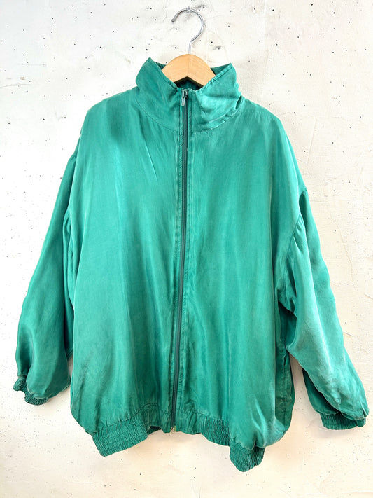 Vintage Silk Blouson [I30254］