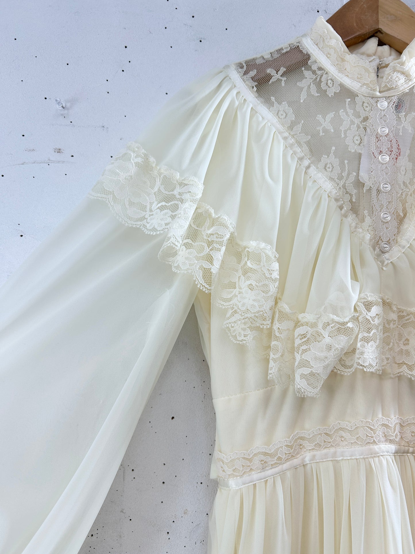 Vintage White Lace Dress [K30814]