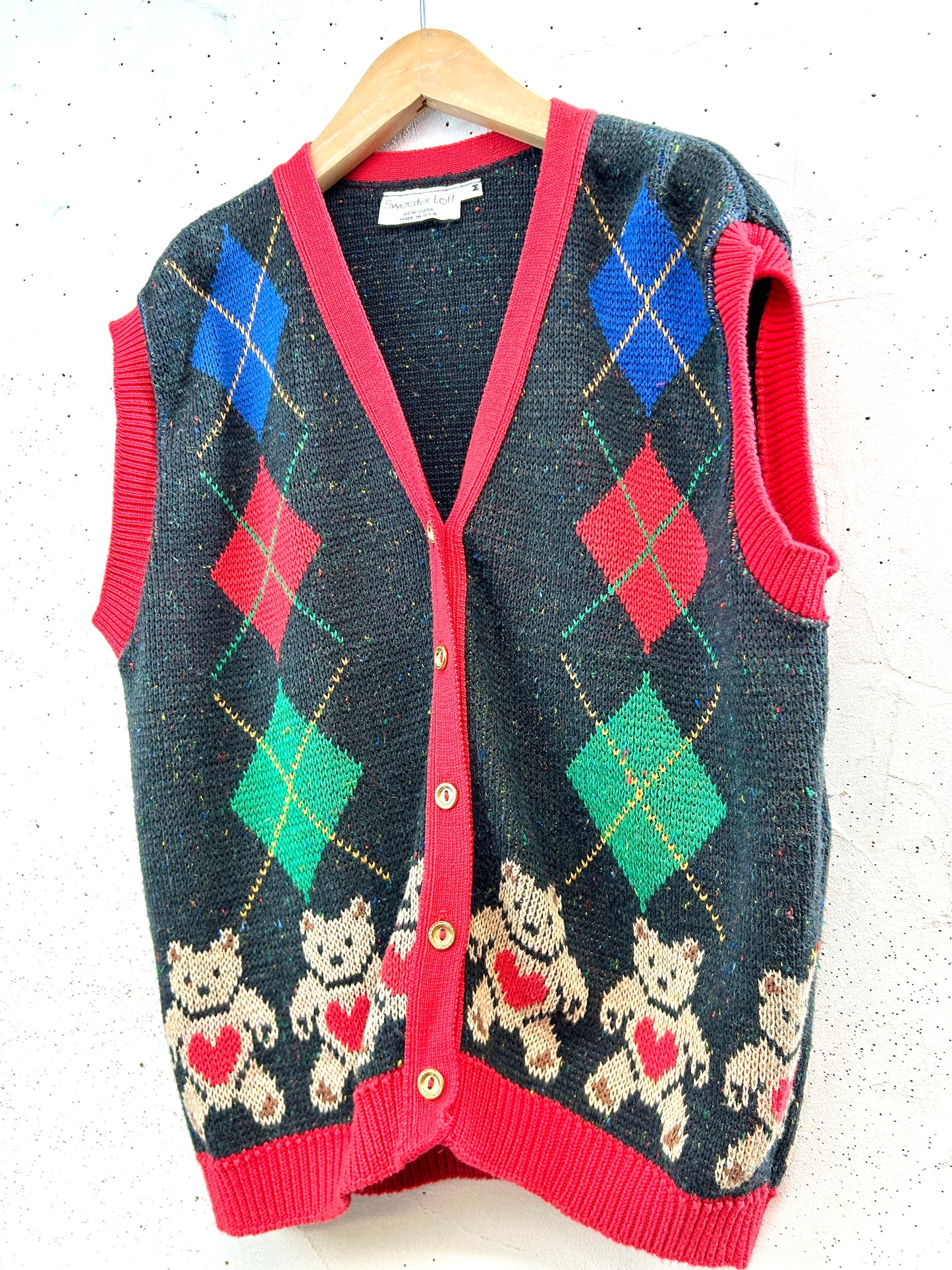 Vintage Knit Vest [B31669]