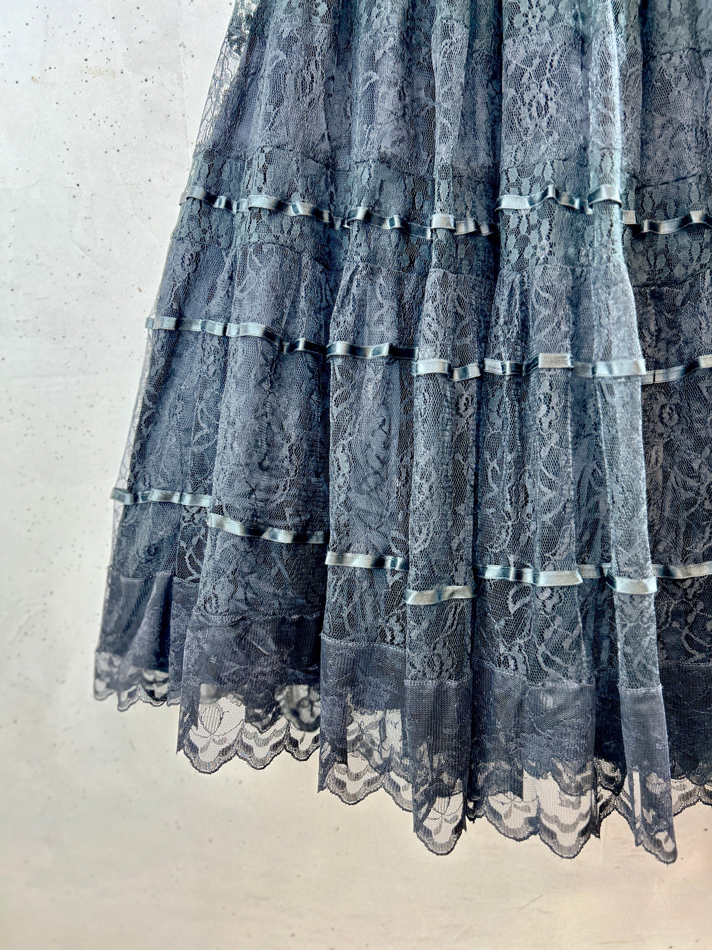 Vintage Lace Skirt MADE IN FRANCS [H30760]