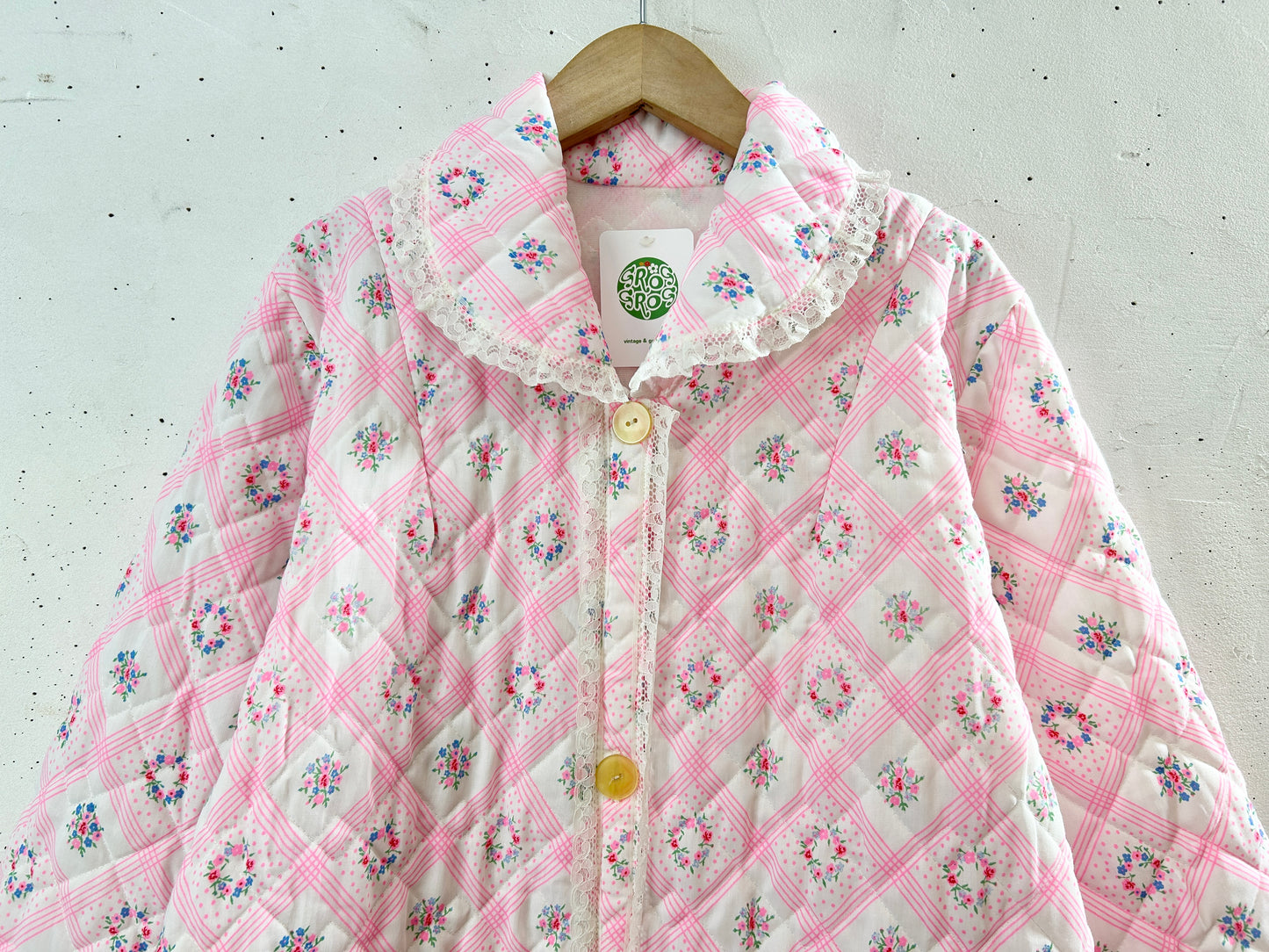 ’70s Vintage Quilting Gown [I30305]