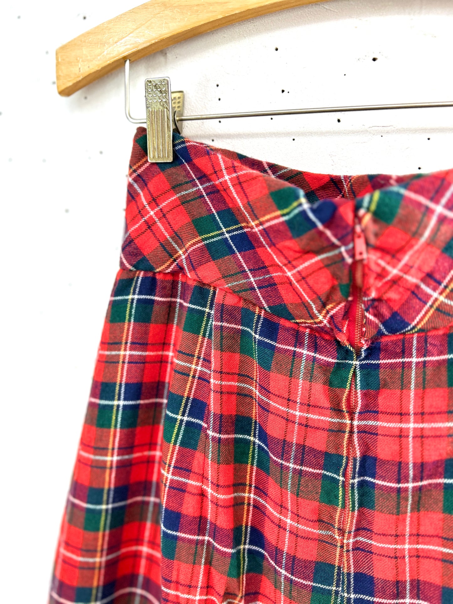 Vintage Plaid Skirt   [L31089]