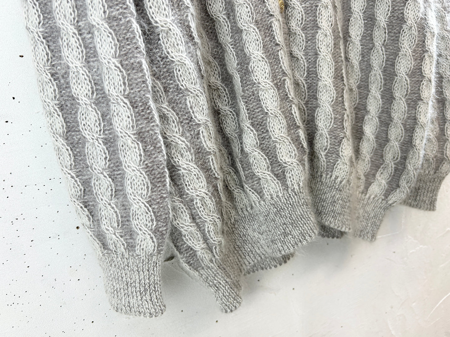 Vintage Knit Mohair Cardigan [J30440]