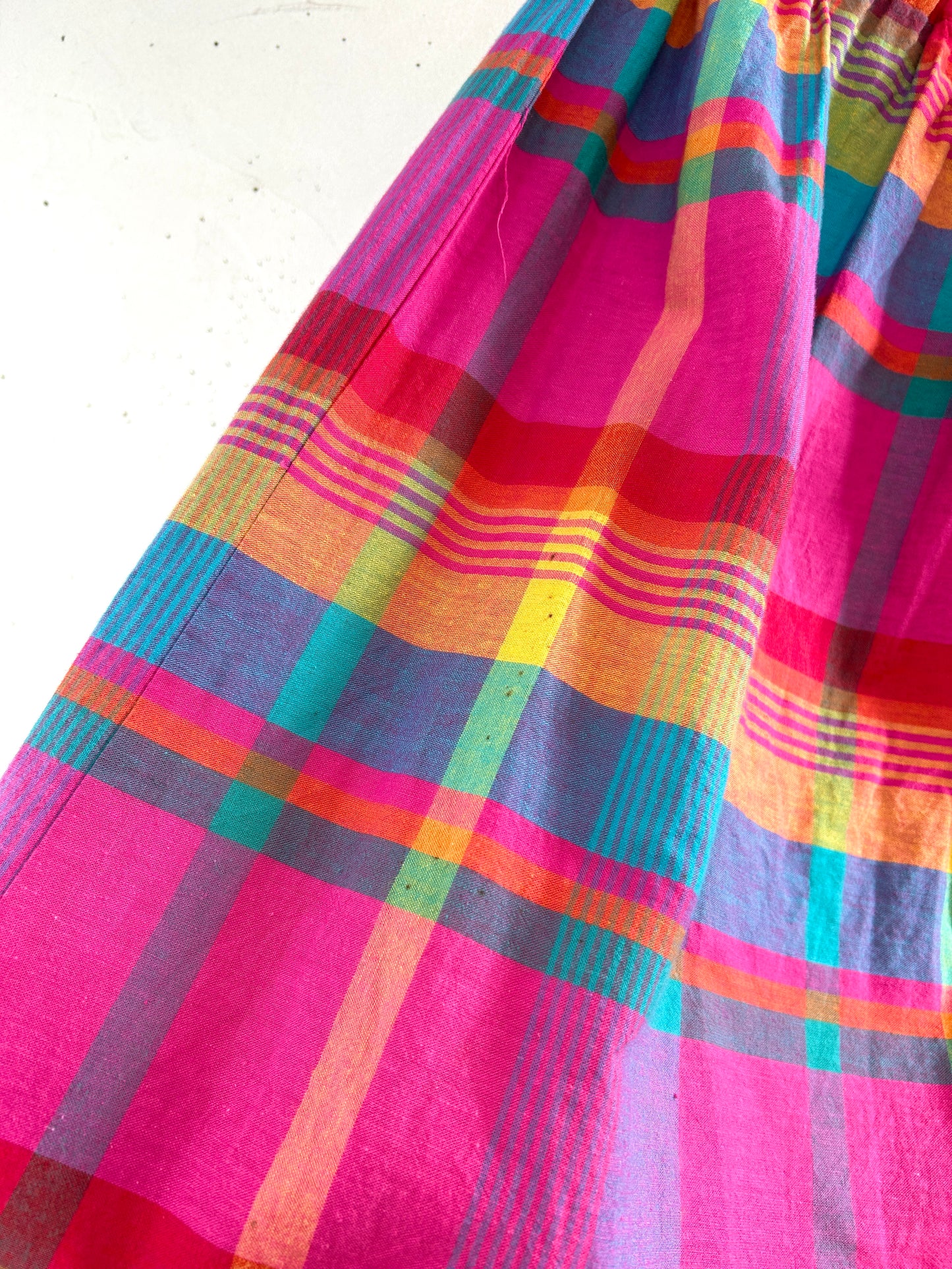 Vintage Plaid Skirt MADE IN FRANCE [D32194]