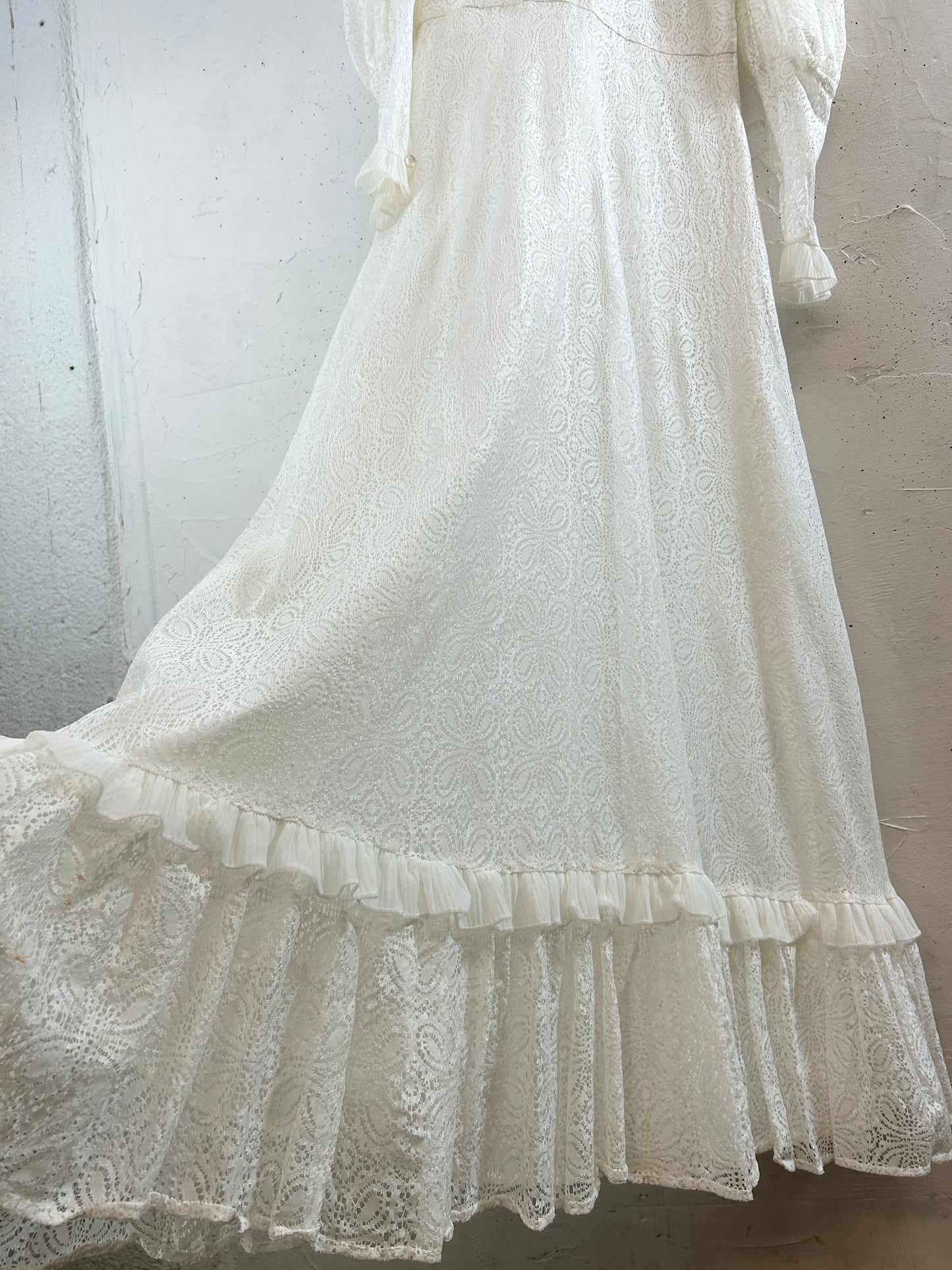 Vintage White Lace Dress [K30815]