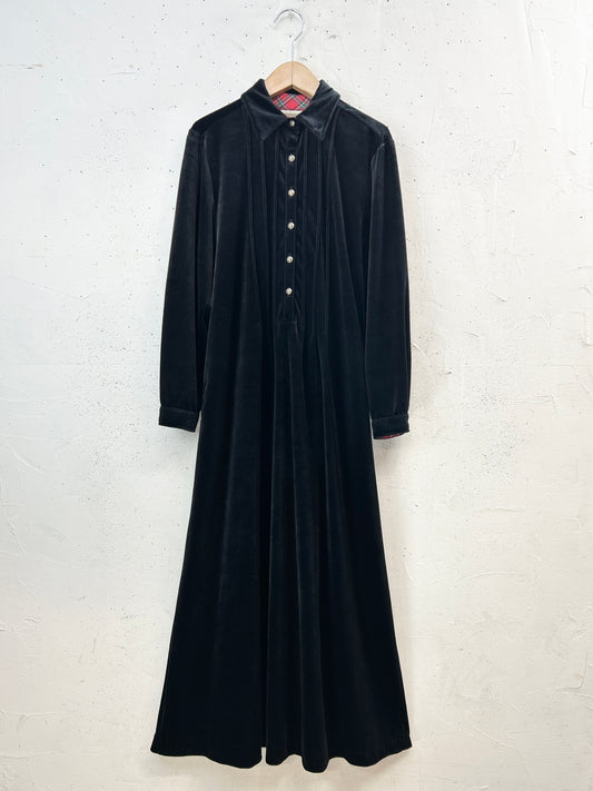 Vintage Velours Dress 〜MADE IN USA〜 [I34012]