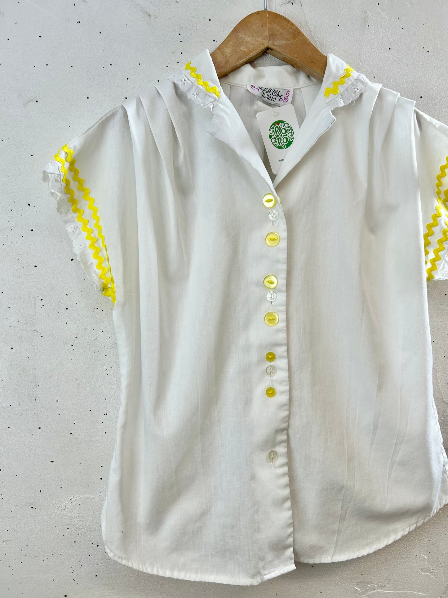 Vintage Blouse MADE IN USA [G30663]