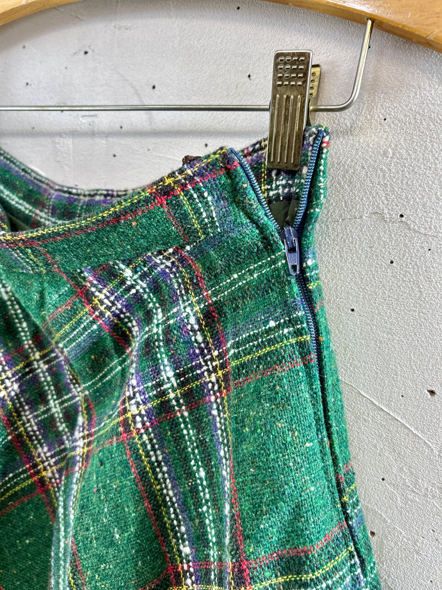 Vintage Plaid Skirt 〜C&A〜  [L30967]