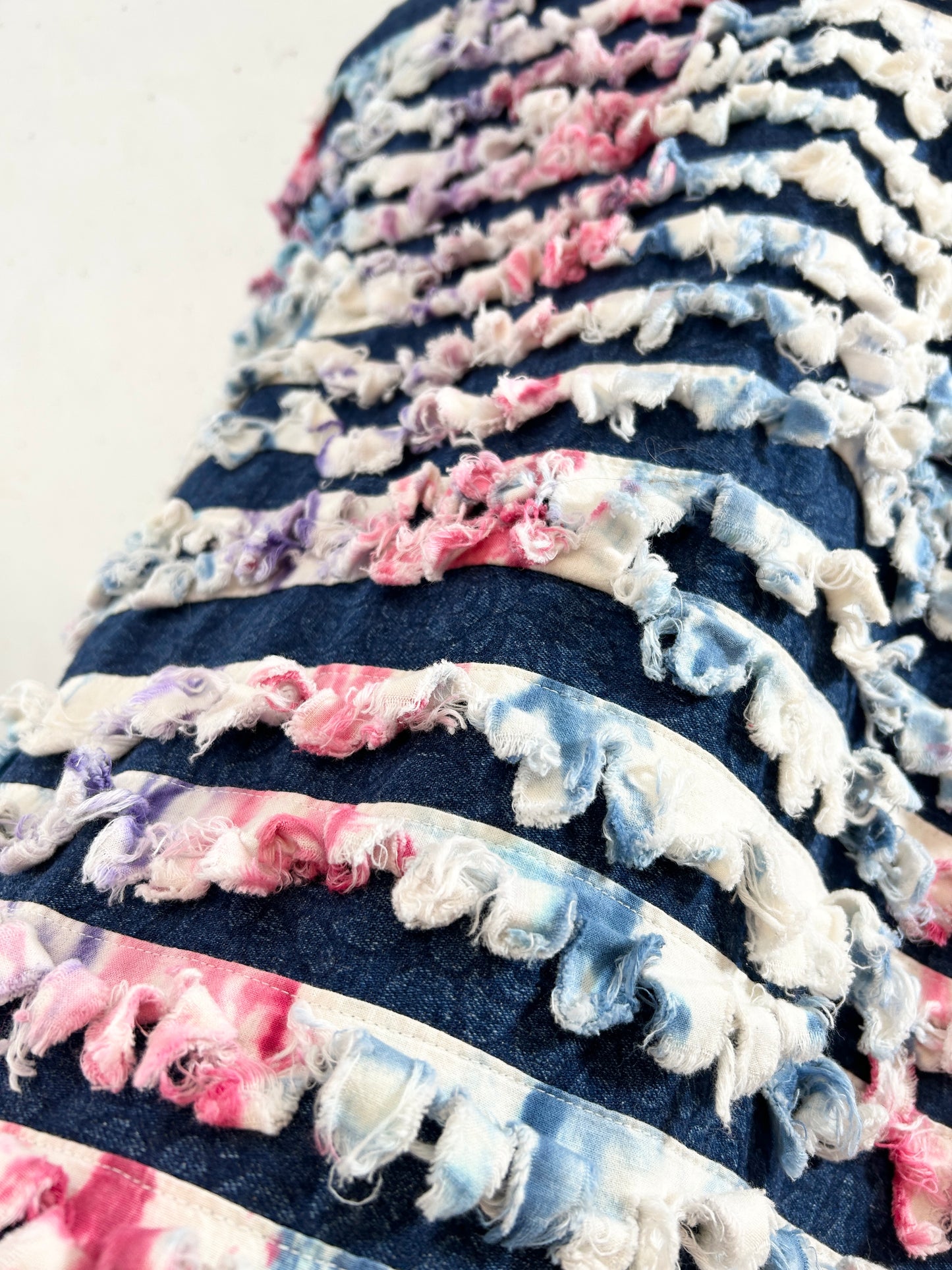 Vintage Denim Fringe Jacket [I30318]
