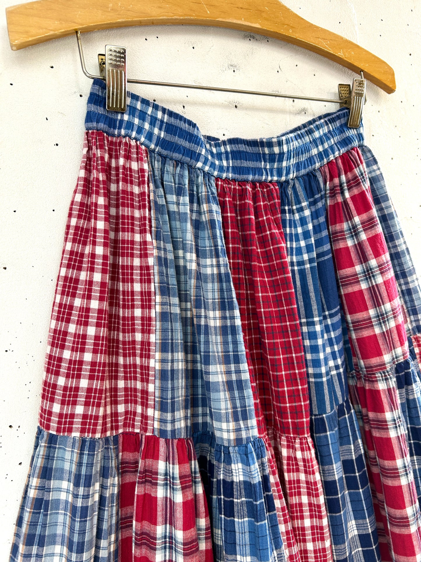 Vintage Patchwork Tiered Skirt [H33537]