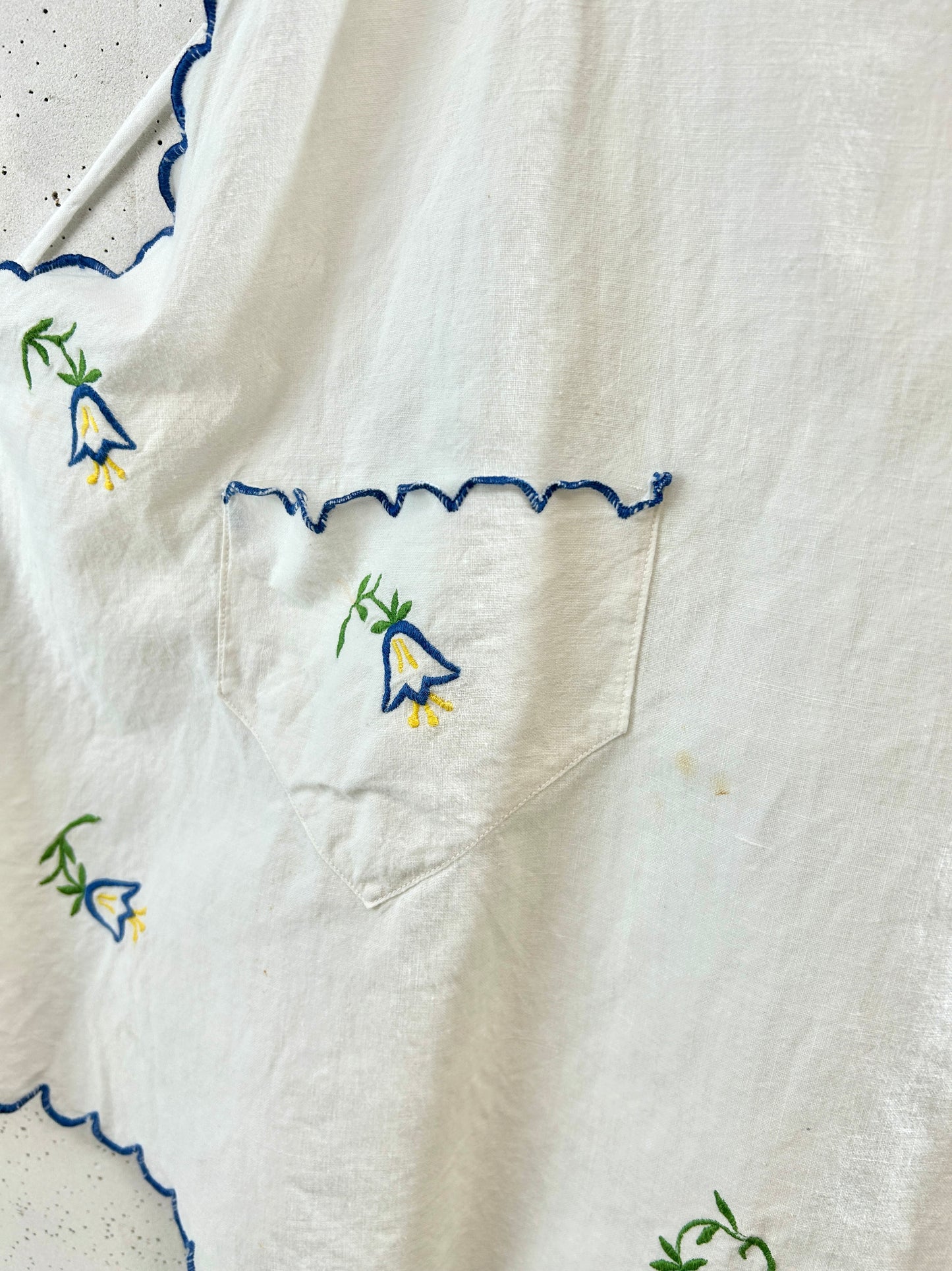 Vintage Embroidery Apron [F32683]