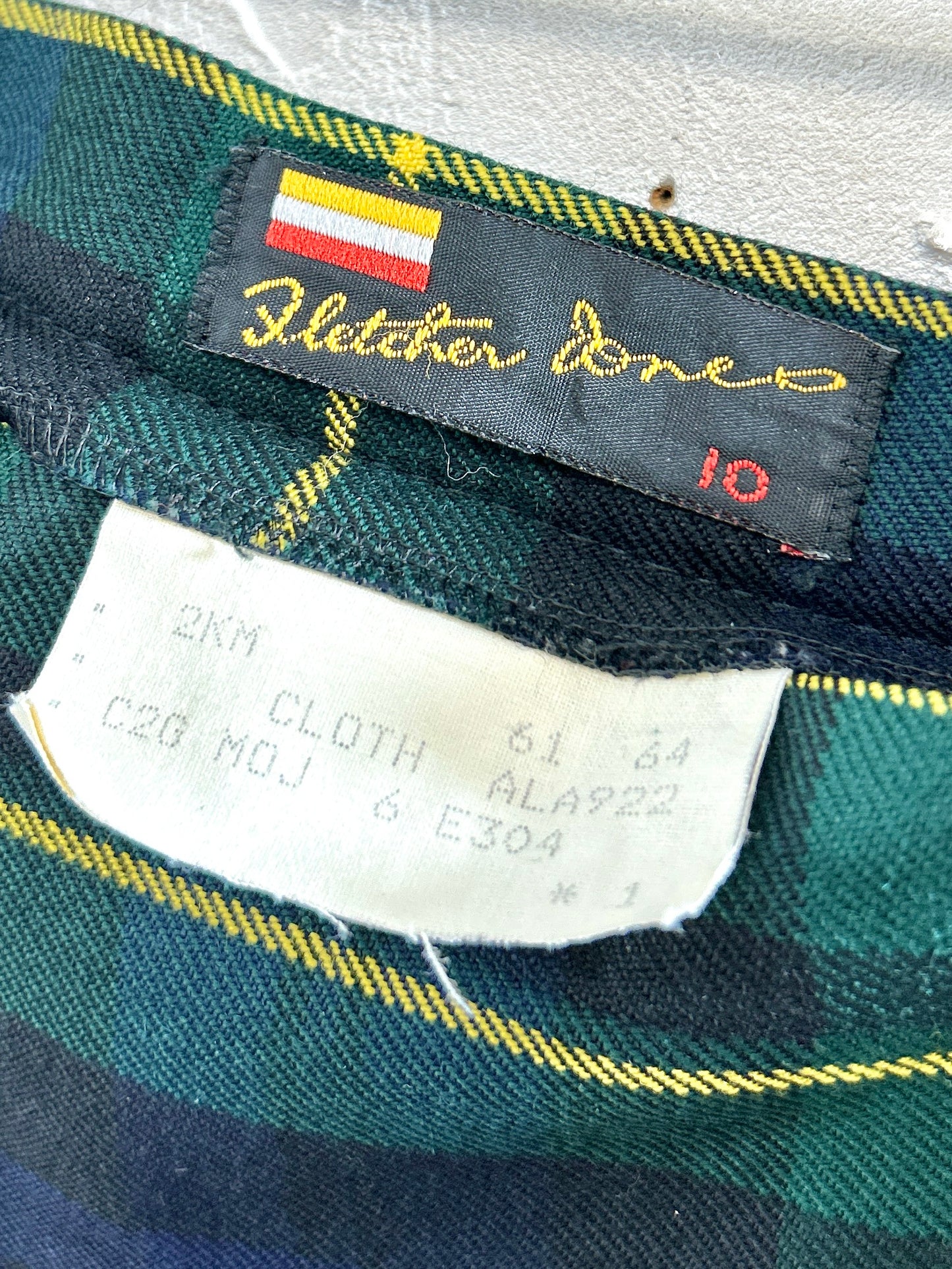 Vintage Plaid Skirt [K30767]