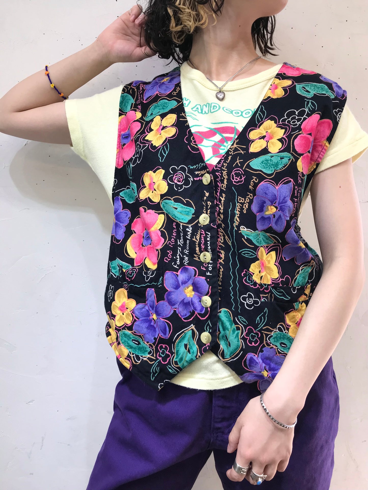 Vintage Flower Vest [G24587]