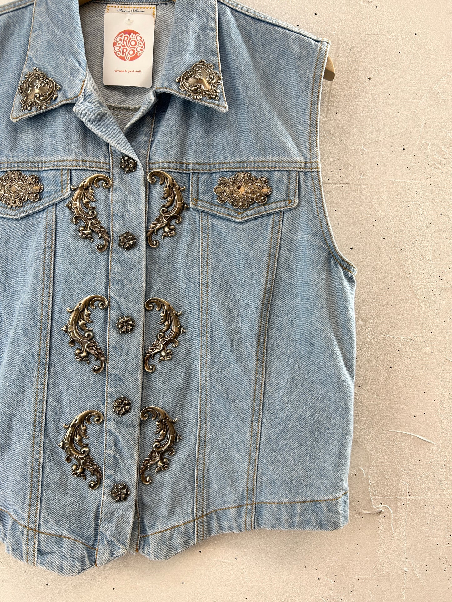 Vintage Denim Vest [H30836]
