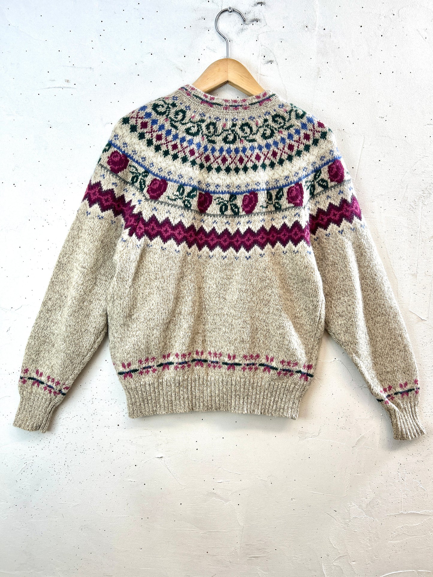 Vintage Nordic Knit Cardigan [J30618]