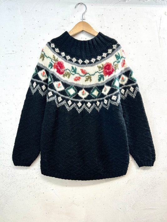 Vintage Hand Knit Sweater[A31380]