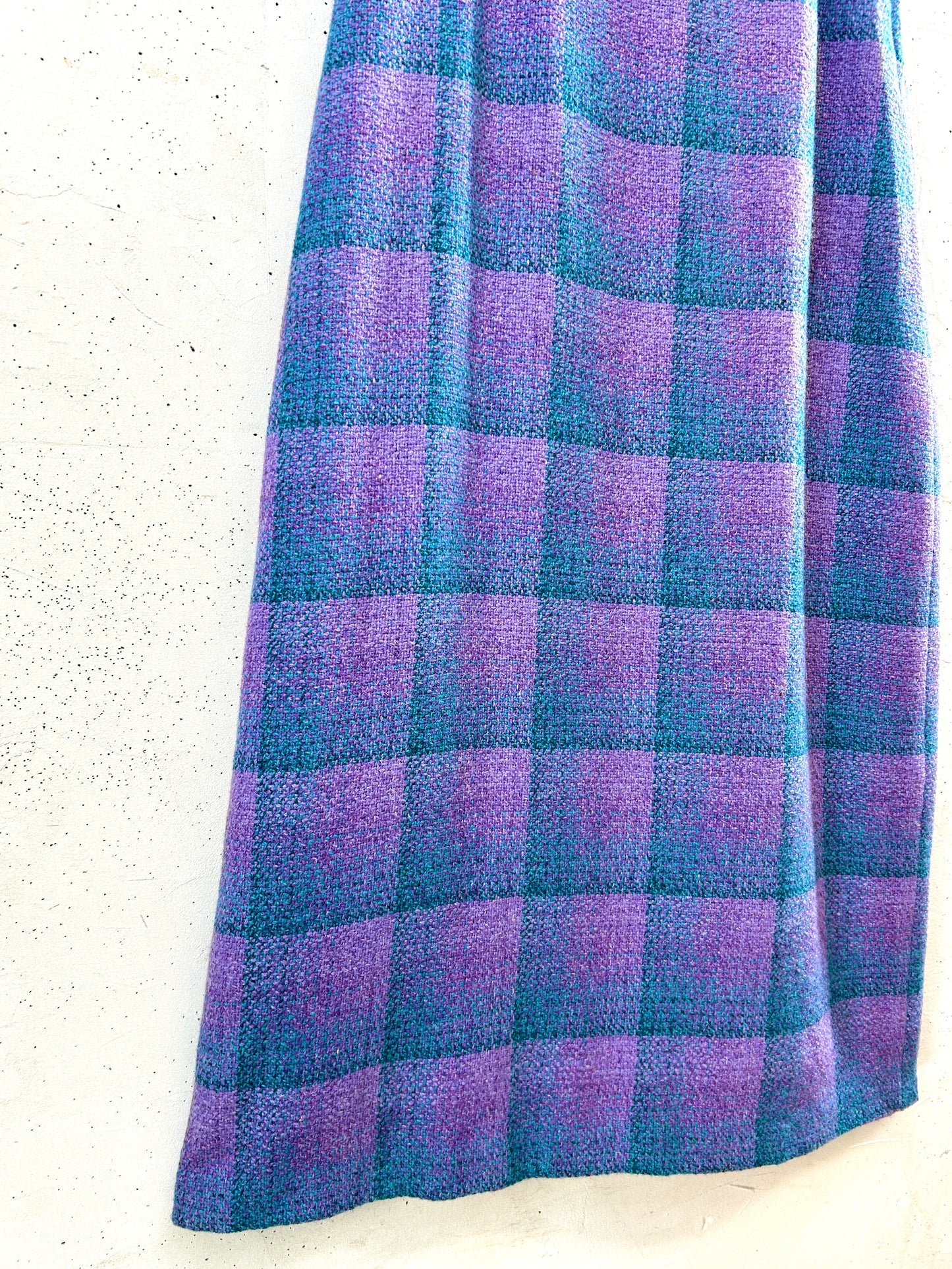Vintage Plaid Long Skirt [K30932]