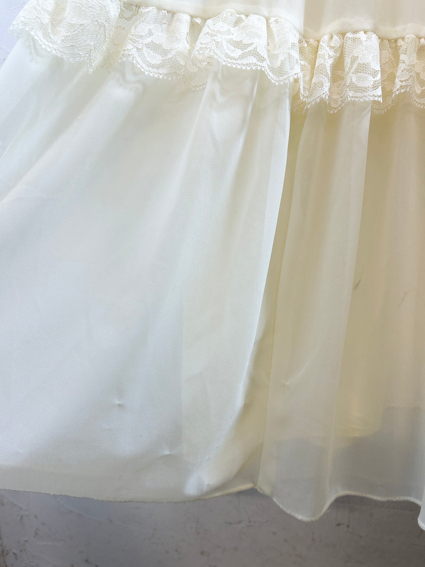 Vintage White Lace Dress [K30814]