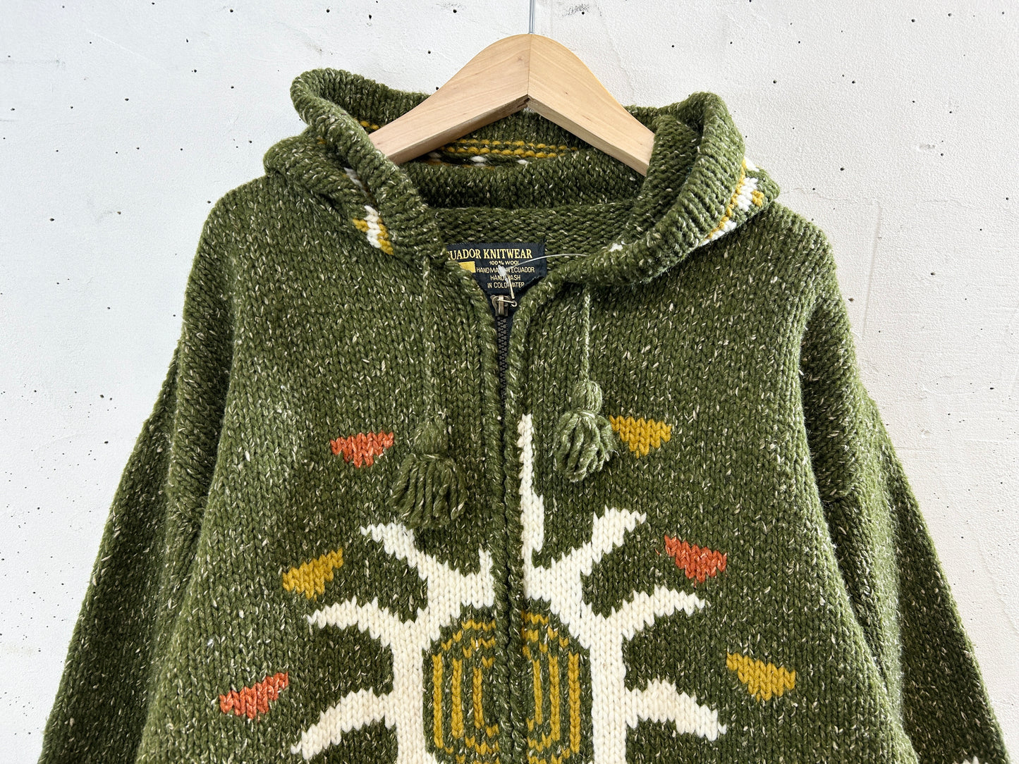 Vintage Hand Knit Made in ECUADOR [K30902]