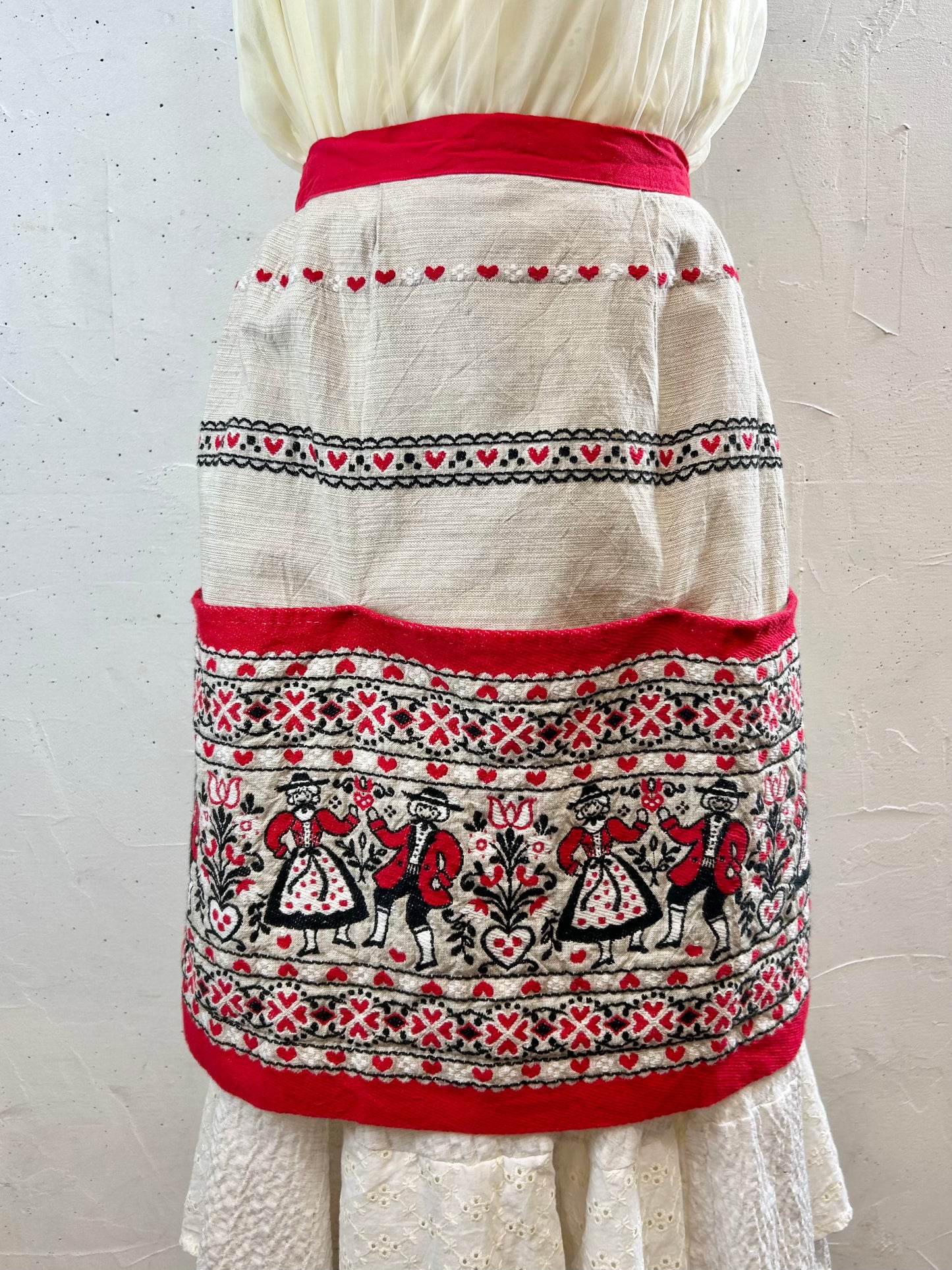 Vintage Tyrol Apron MADE IN AUSTRIA [G30713]