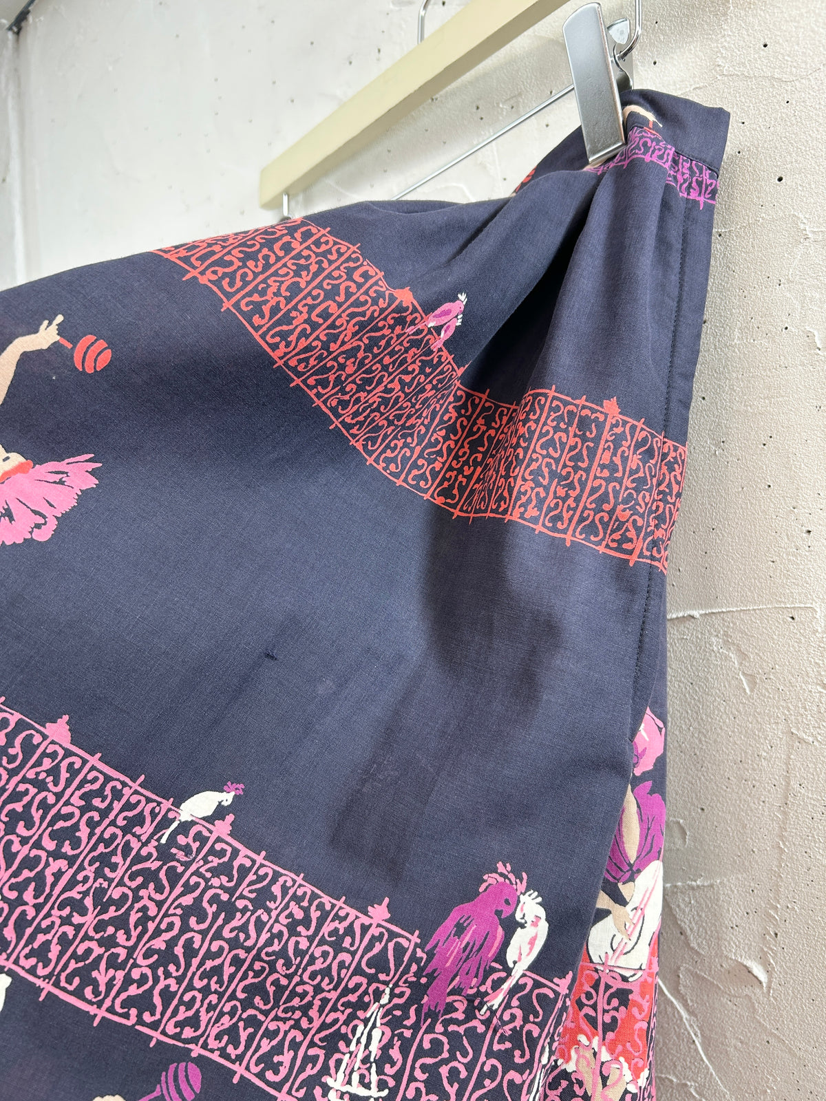 '50s Vintage End Pattern Skirt [J34112]