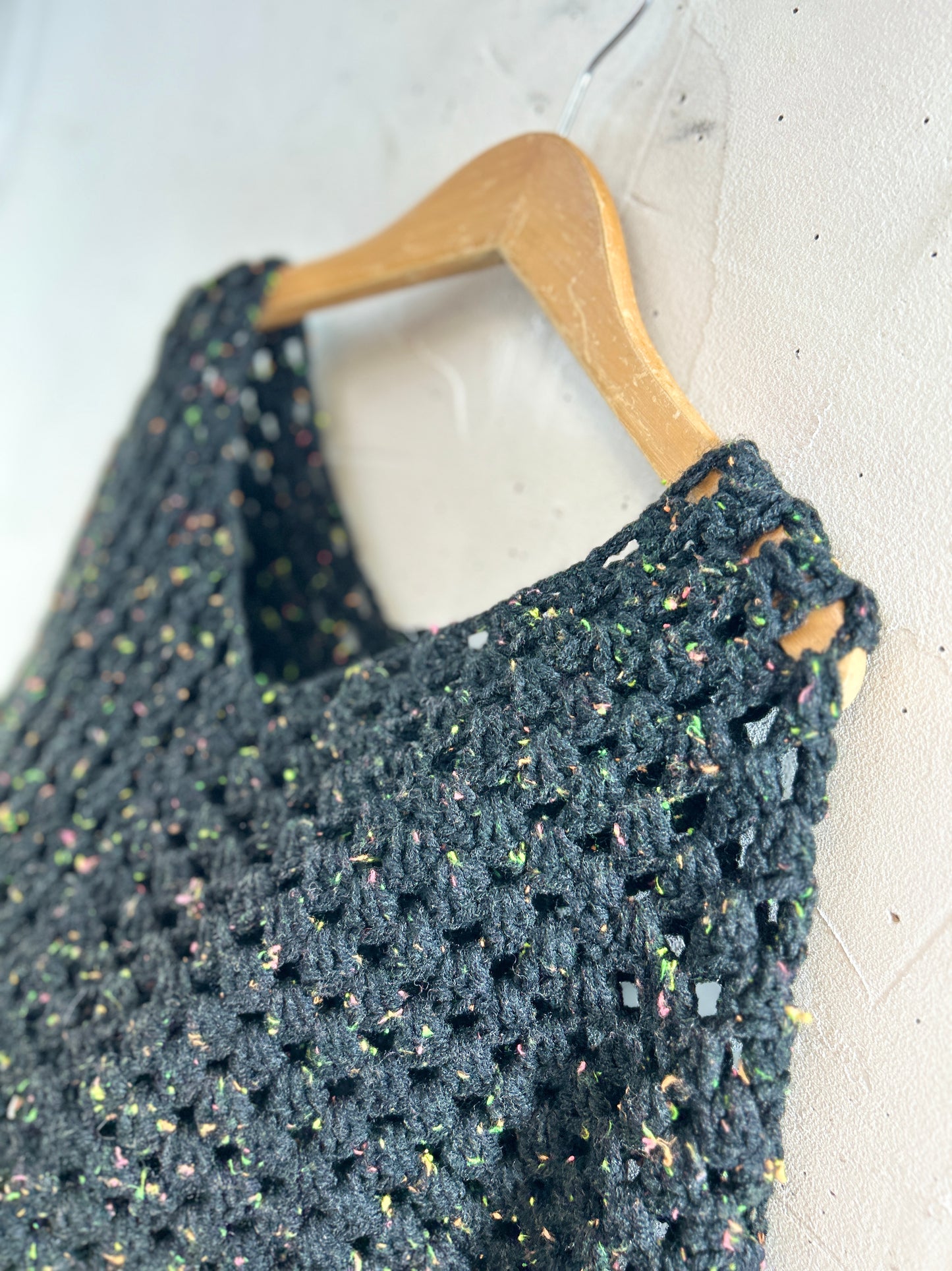 Vintage Knit Poncho [J30671]