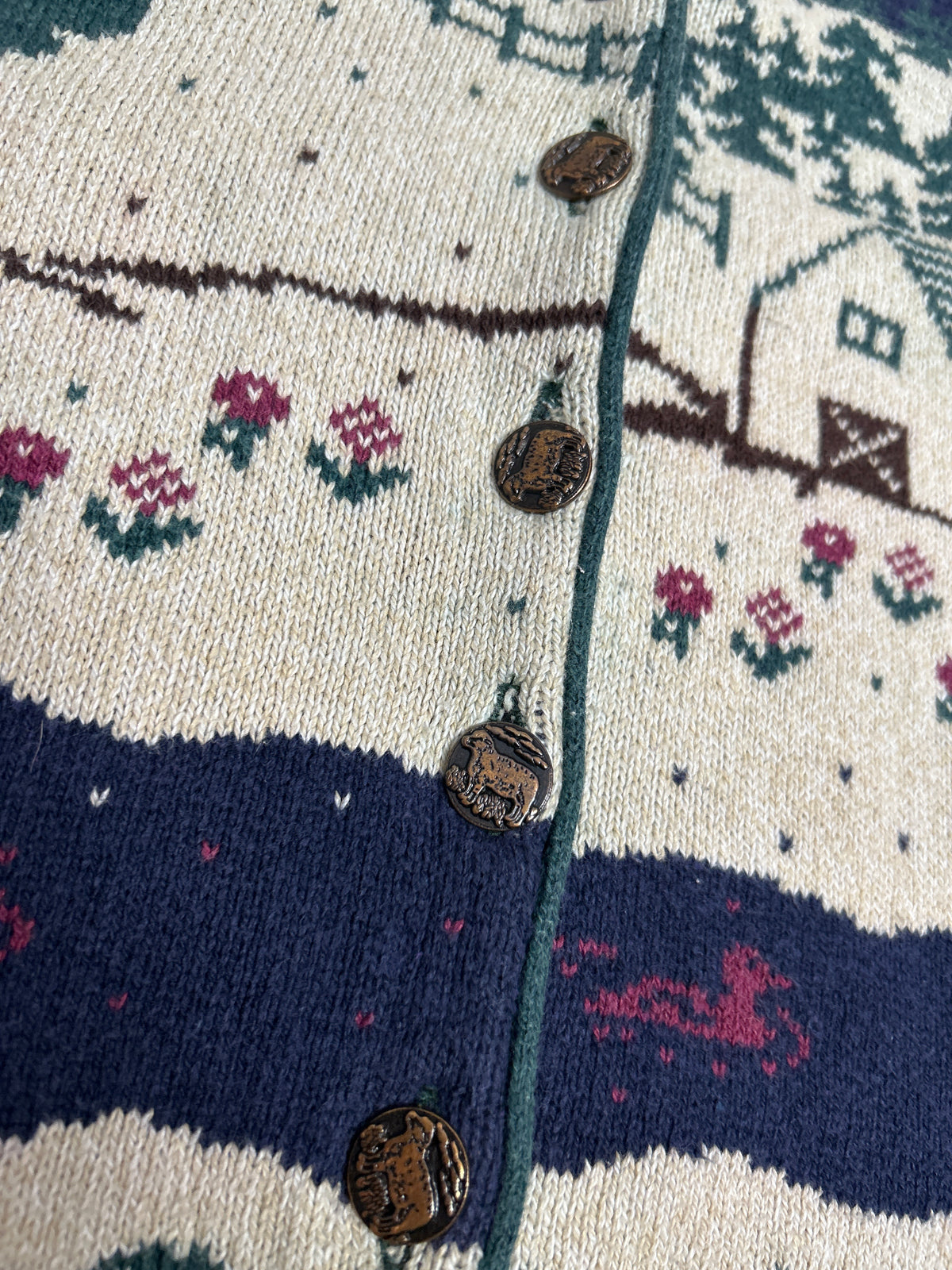 Vintage Cotton Knit Cardigan [J34185]