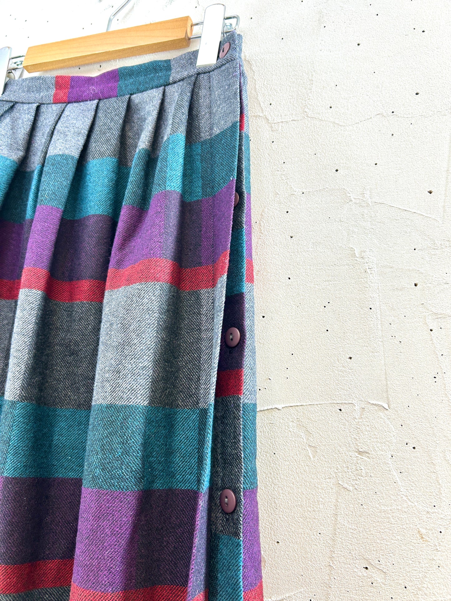 Vintage wool Skirt [J30515]