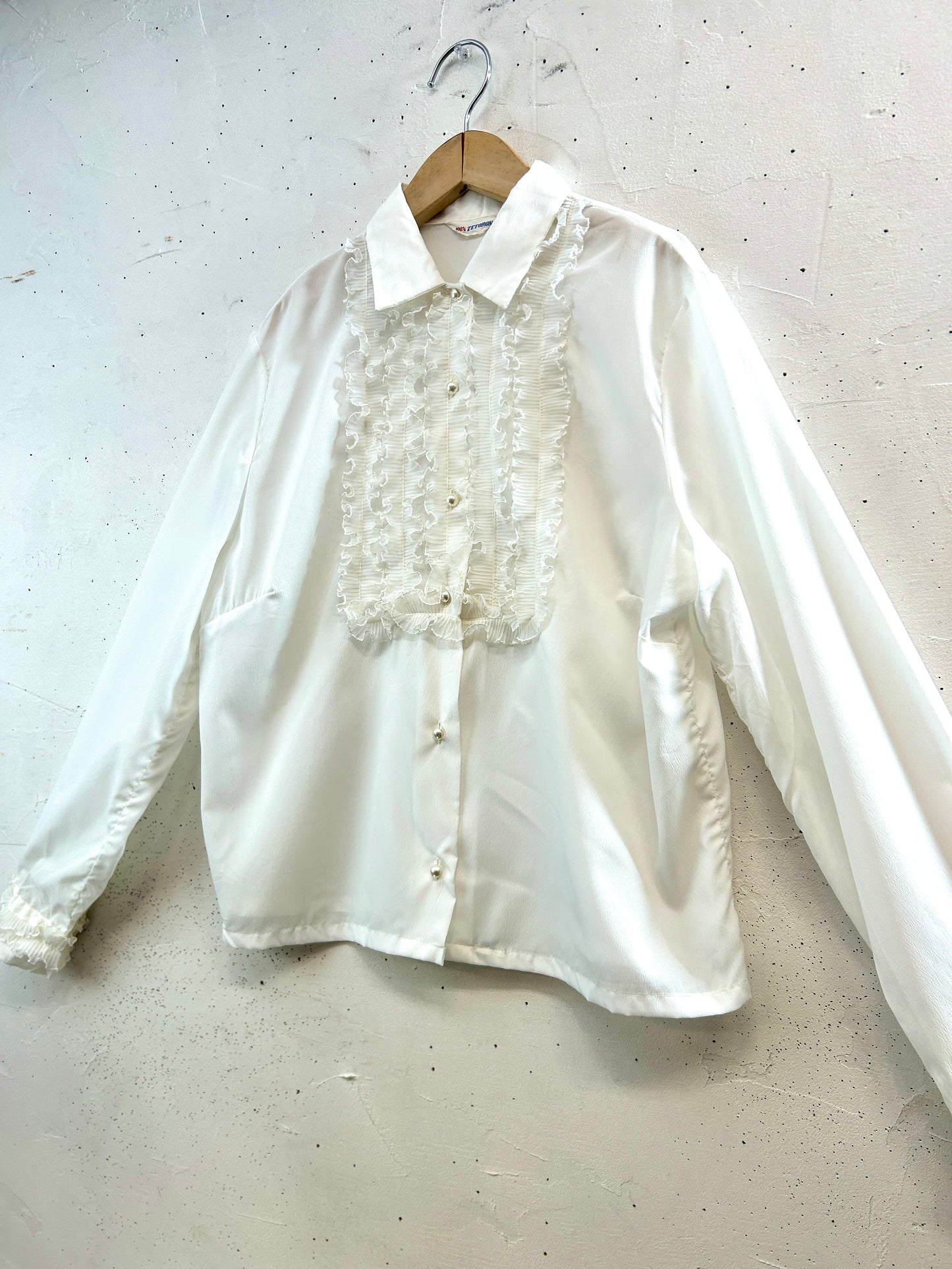 60s Vintage Frill Blouse [A31547]