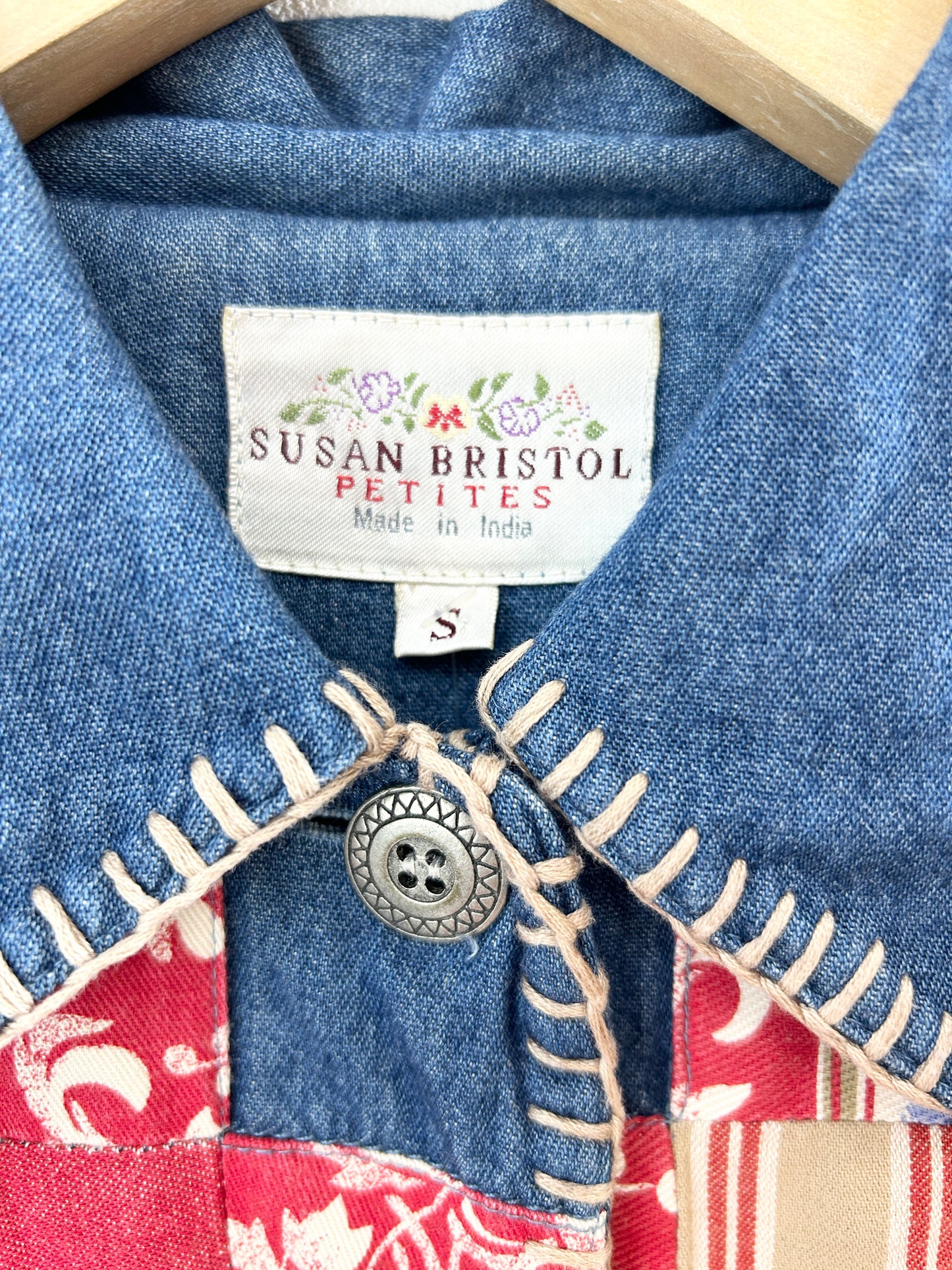Vintage Denim Patch Jacket 〜Susan Bristol〜 [I30233]