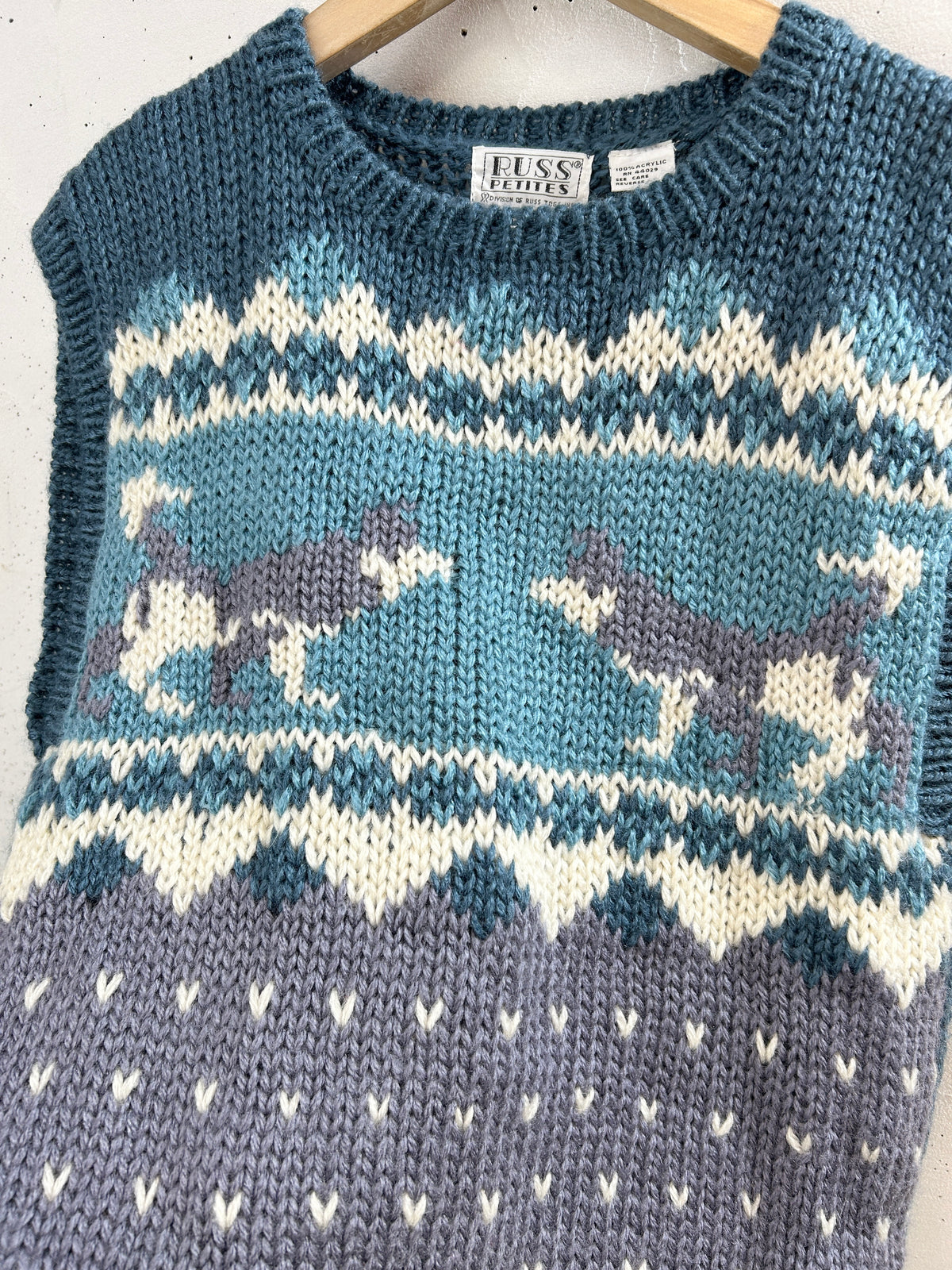 Vintage Knit Vest [I33948]