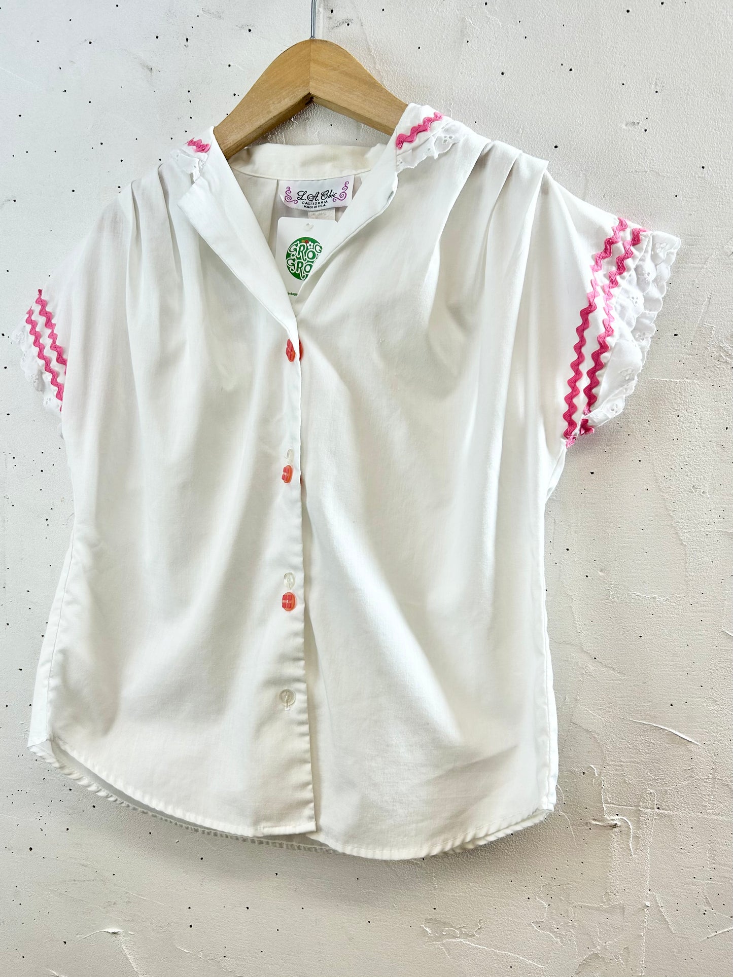 Vintage Blouse MADE IN USA [G30664]