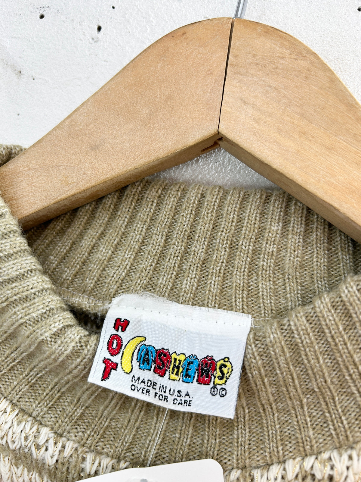 '80s Vintage Fancy Knit Sweater MADE IN USA [I33908]