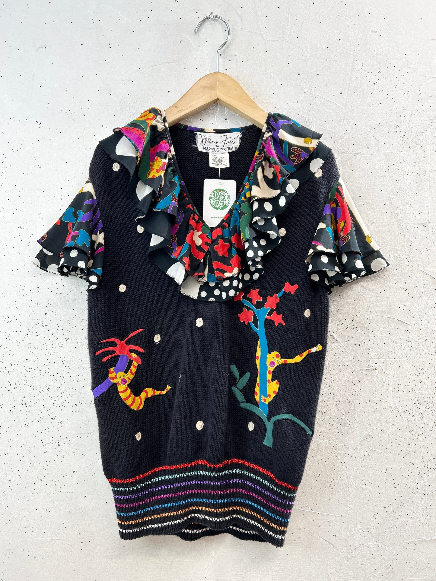 ’80s Vintage Tops 〜Diane Freis〜 [F32854]
