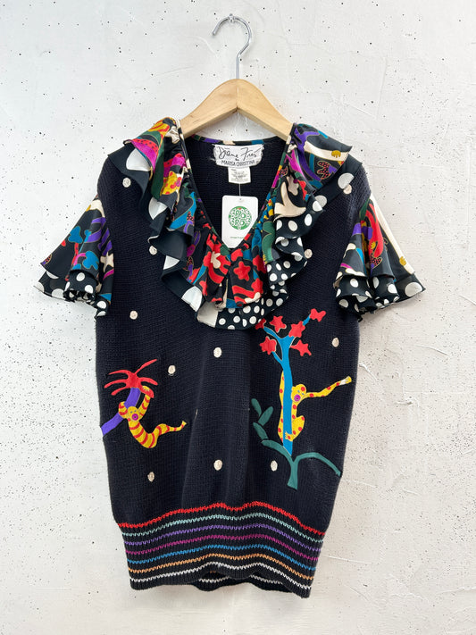 ’80s Vintage Tops 〜Diane Freis〜 [F32854]
