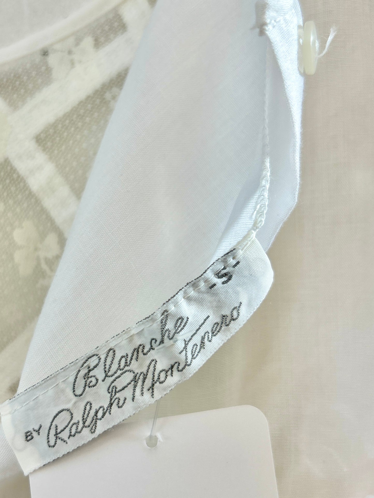 Vintage White Lace Dress union made [H30780]